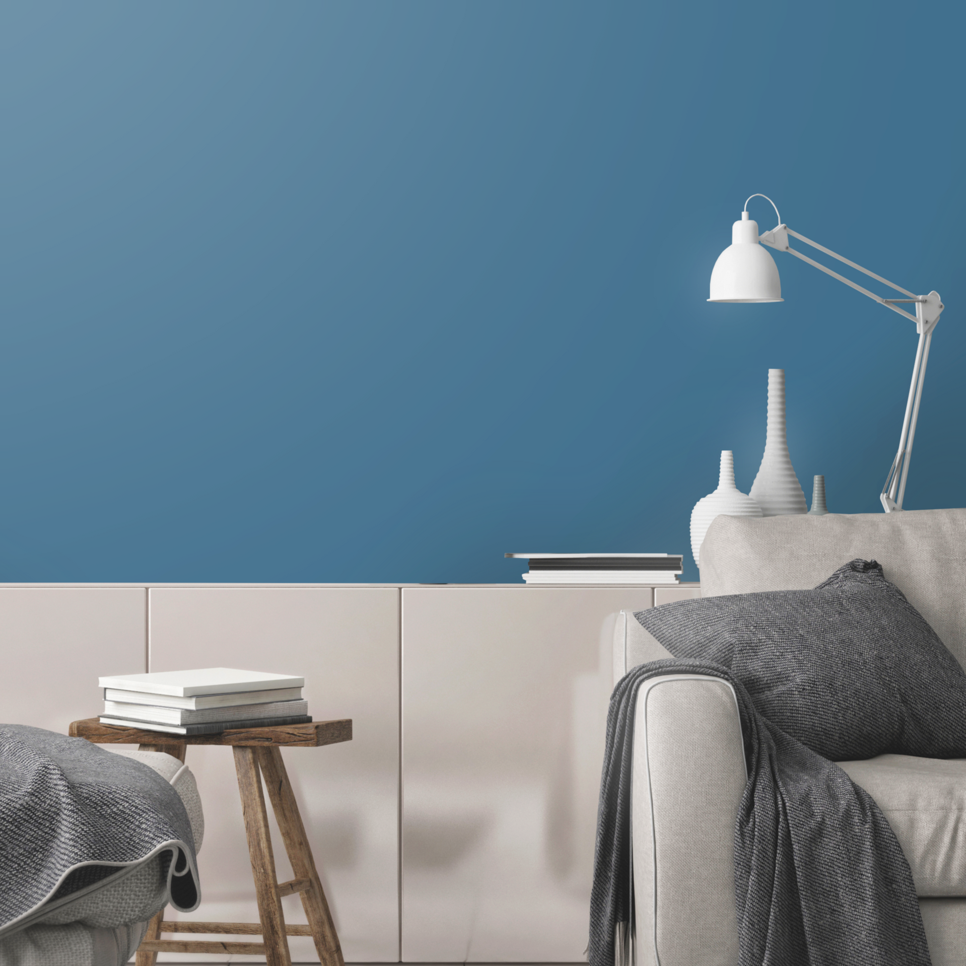 blue wall paint interior idea-noroo paint singapore
