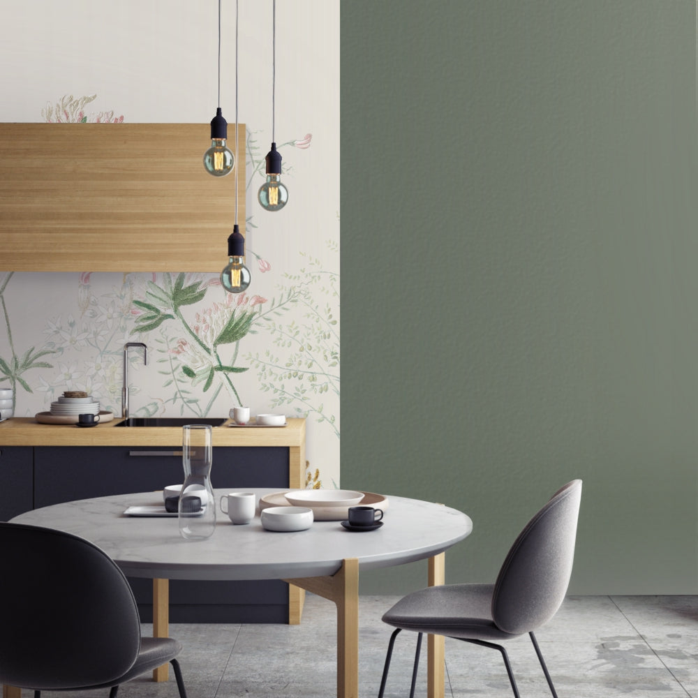Green Seaweed Paint Color Interior Inspiration by Noroo Paint Singapore