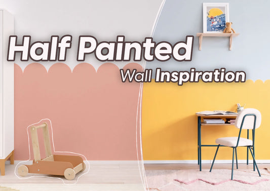 Half painted wall inspiration